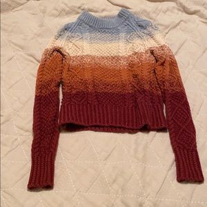 LL Bean Signature Cotton Fisherman Sweater Stripe